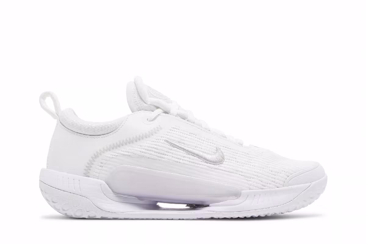 Women's NikeCourt Zoom NXT White Metallic Silver, view 2