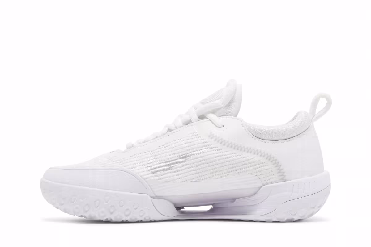 Women's NikeCourt Zoom NXT White Metallic Silver, view 4