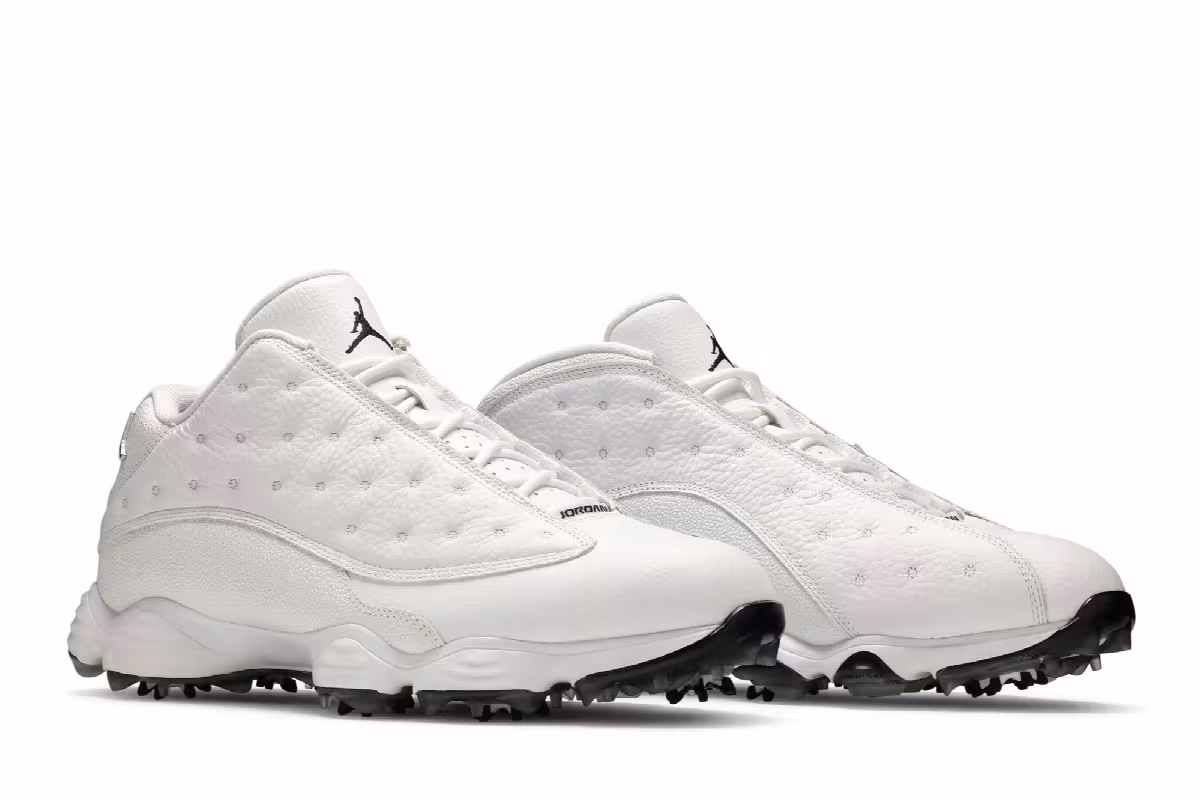 Air Jordan 13 Golf White Metallic, view 9
