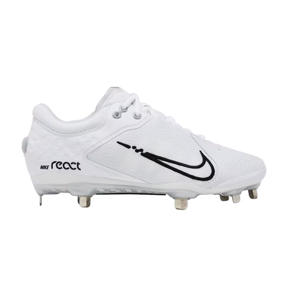 Nike Women's Hyperdiamond 4 Elite White Black