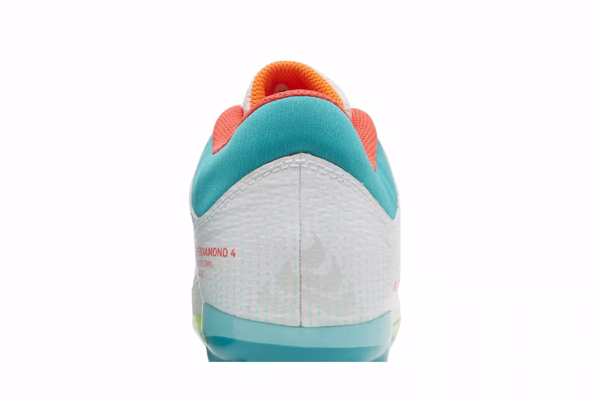 Nike Women's Hyperdiamond 4 Pro White Turbo Green, view 8