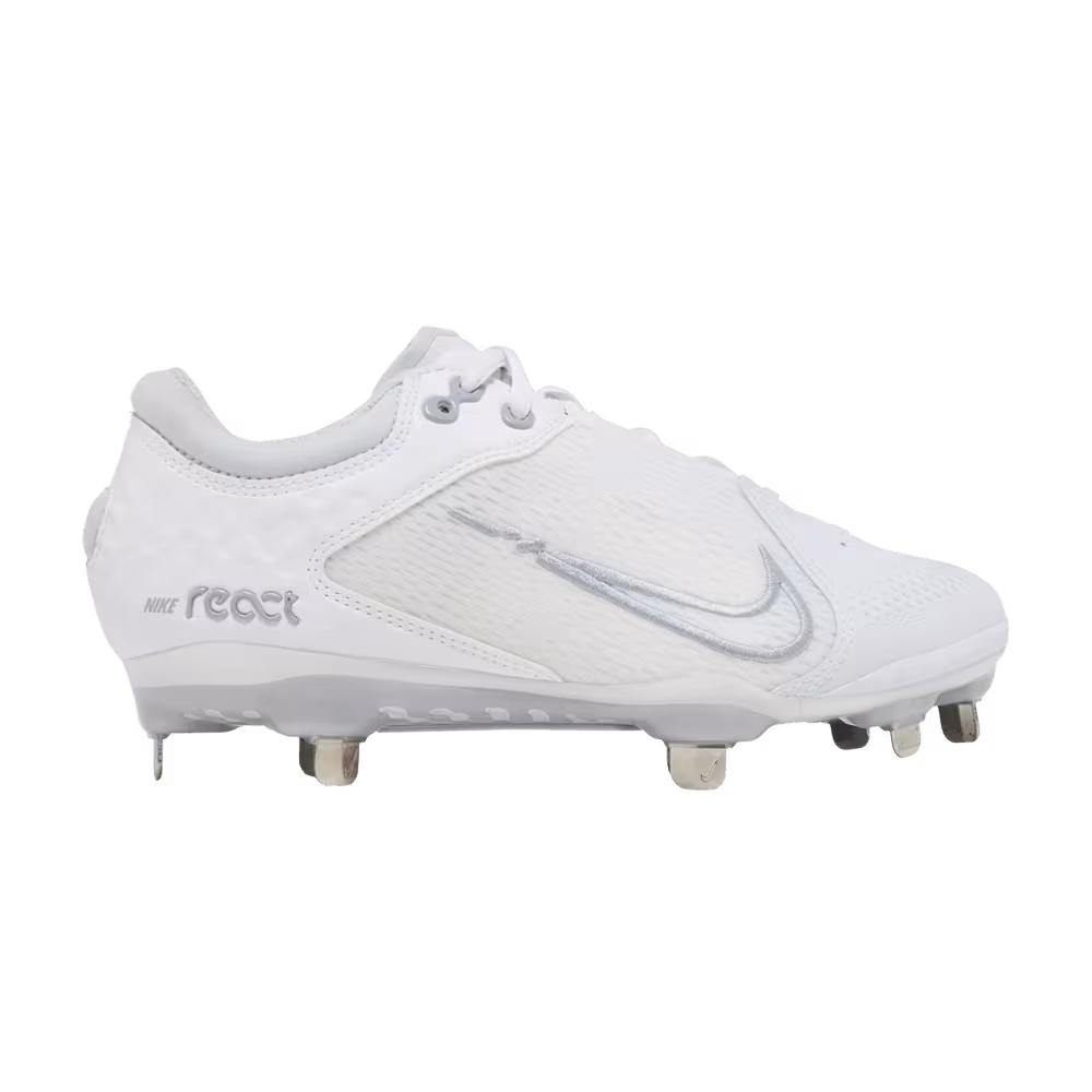Nike Women's Hyperdiamond 4 Elite White Pure Platinum