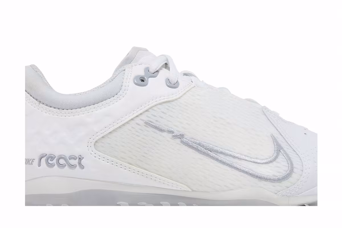 Nike Women's Hyperdiamond 4 Elite White Pure Platinum, view 3