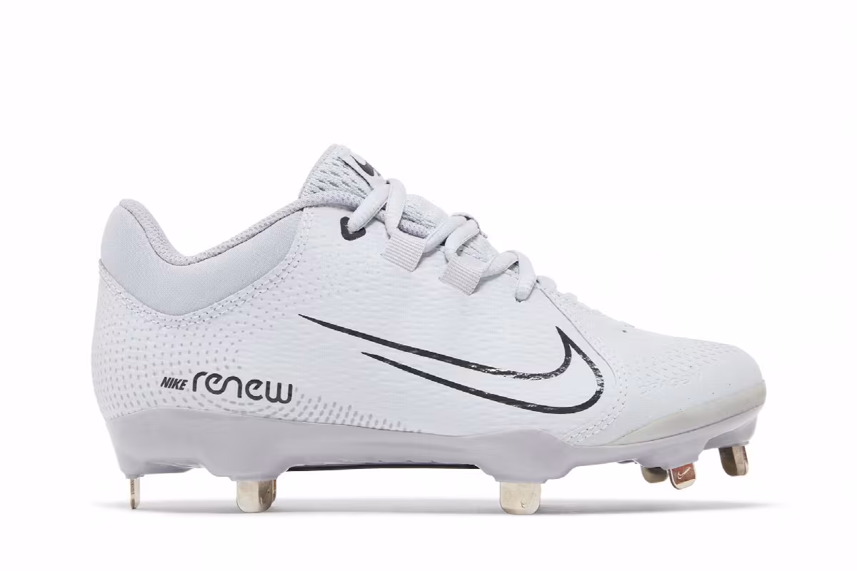 Nike Women's Hyperdiamond 4 Pro Pure Platinum Wolf Grey, view 2
