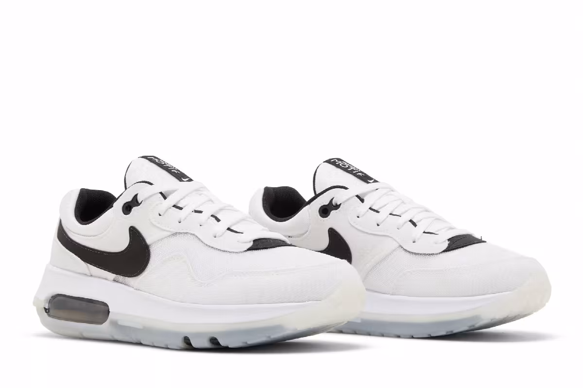 Nike Air Max Motif GS White Black, view 9