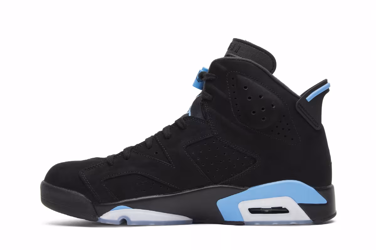 Air Jordan 6 Tar Heels, UNC, view 4