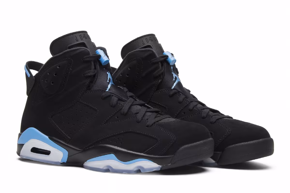Air Jordan 6 Tar Heels, UNC, view 9