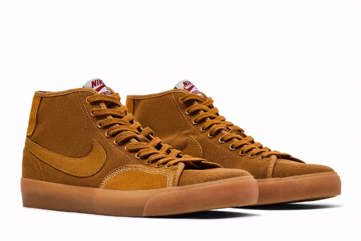 Nike Blazer Court Mid Premium SB Desert Ochre Gum, view 9