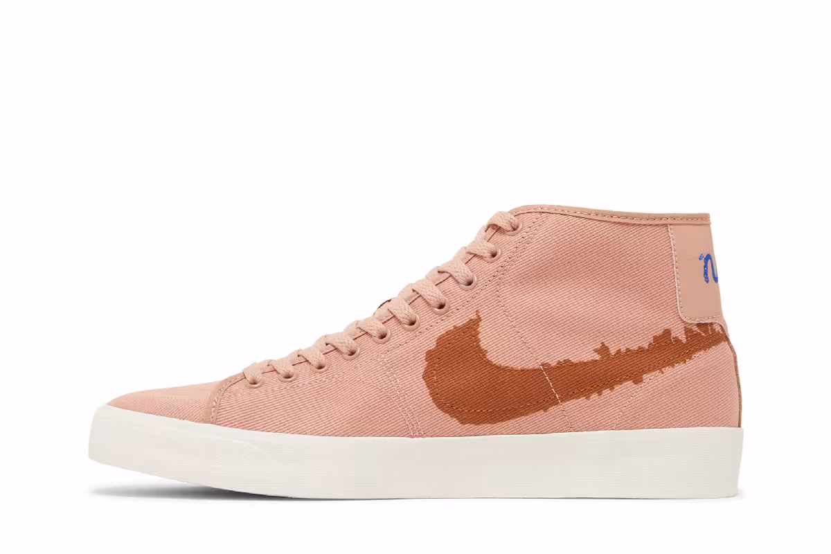 Nike Blazer Court Mid Premium SB Rose Whisper Burnt Sienna, view 4