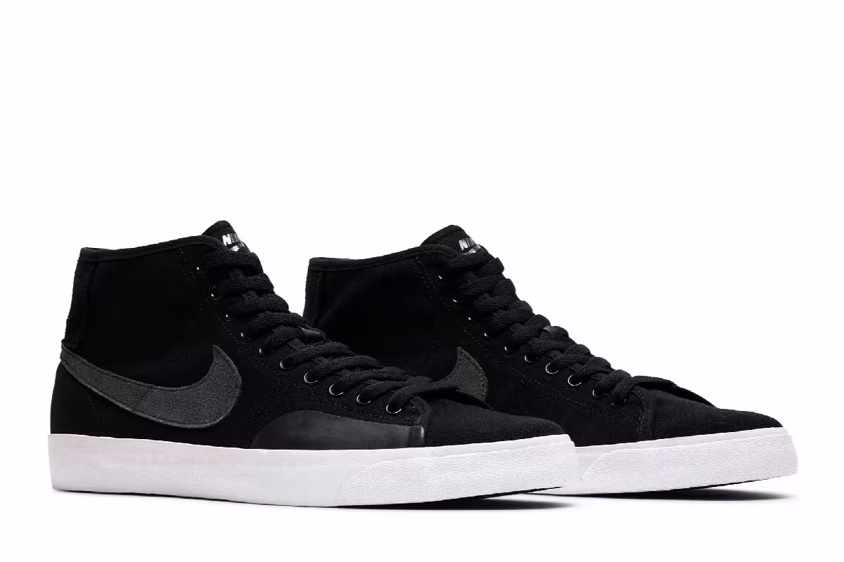 Nike Blazer Court Mid Premium SB Black Anthracite, view 9