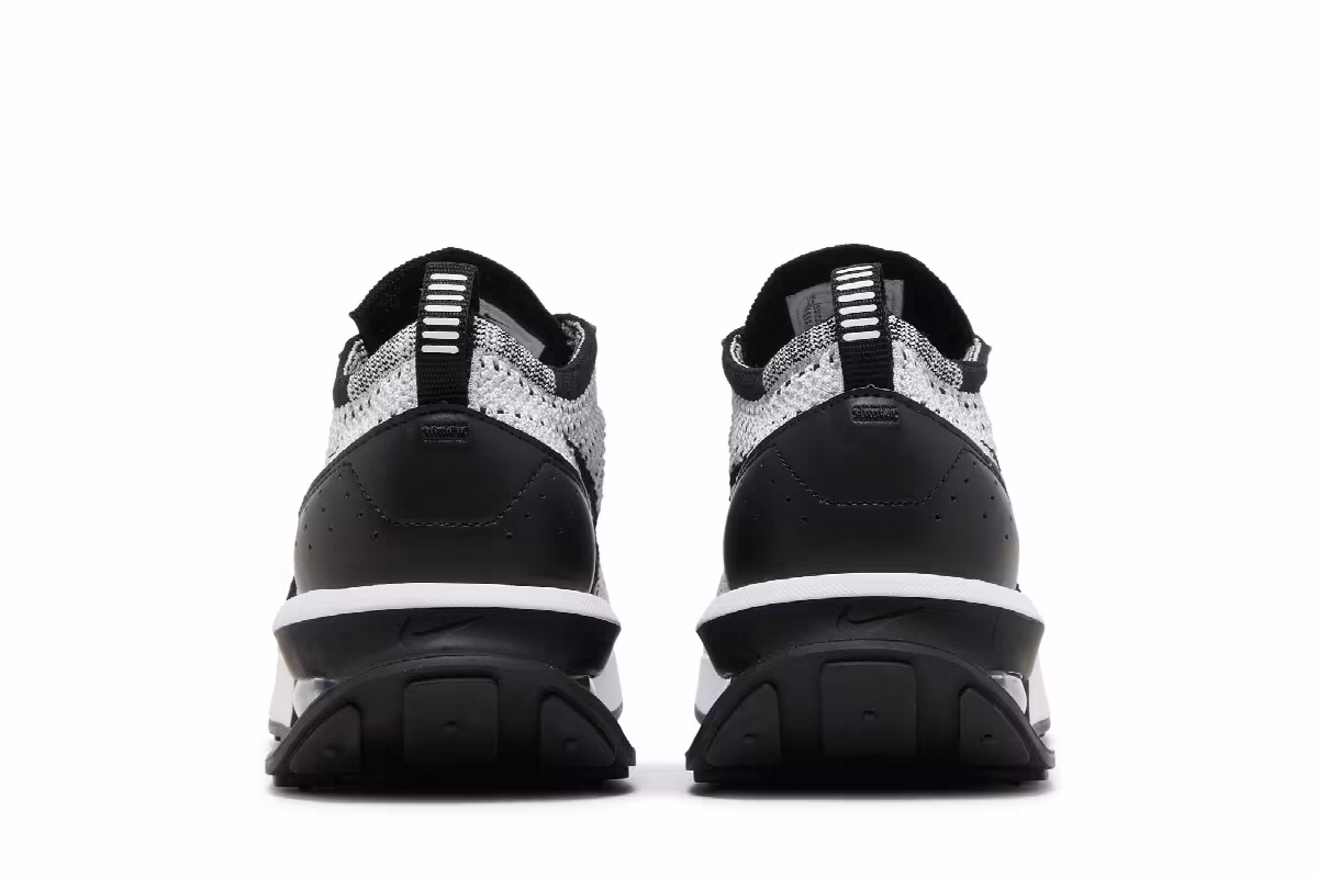 Nike Air Max Flyknit Racer White Black, view 7