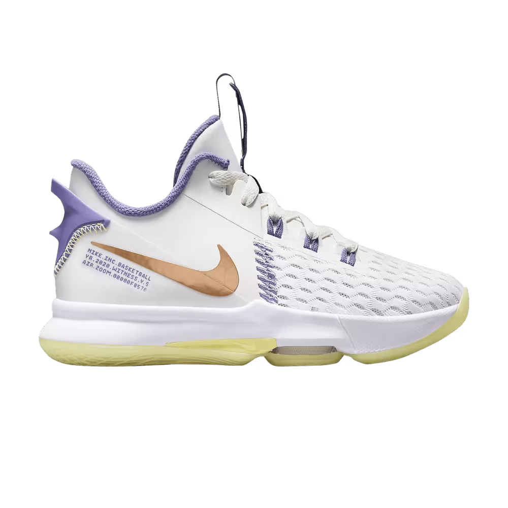 Nike LeBron Witness 5 GS White Light Zitron