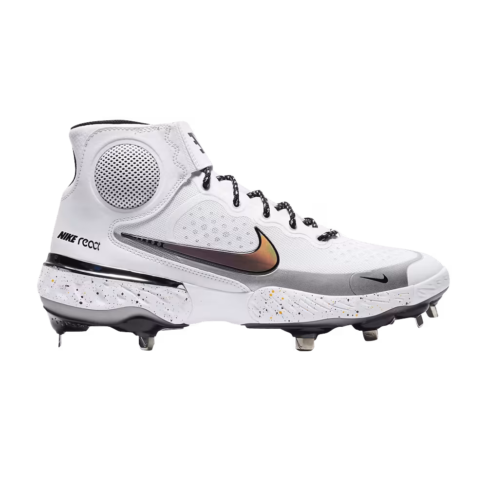 Nike Alpha Huarache Elite 3 Mid White Light Smoke Grey