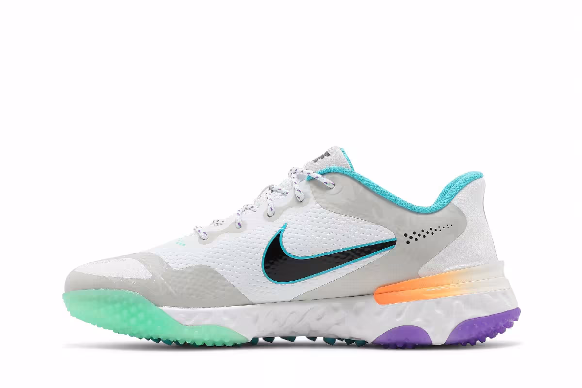 Nike Alpha Huarache Elite 3 Turf White Peach Cream, view 4