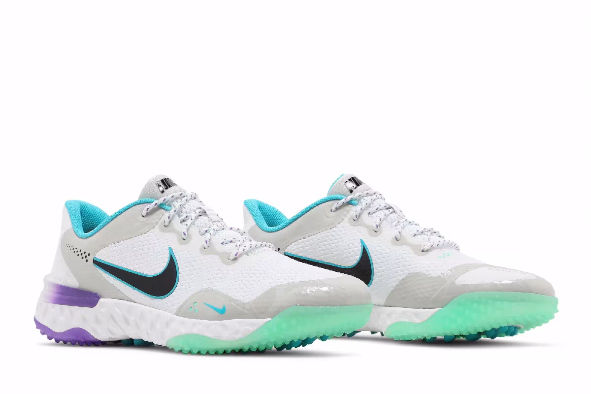 Nike Alpha Huarache Elite 3 Turf White Peach Cream, view 9