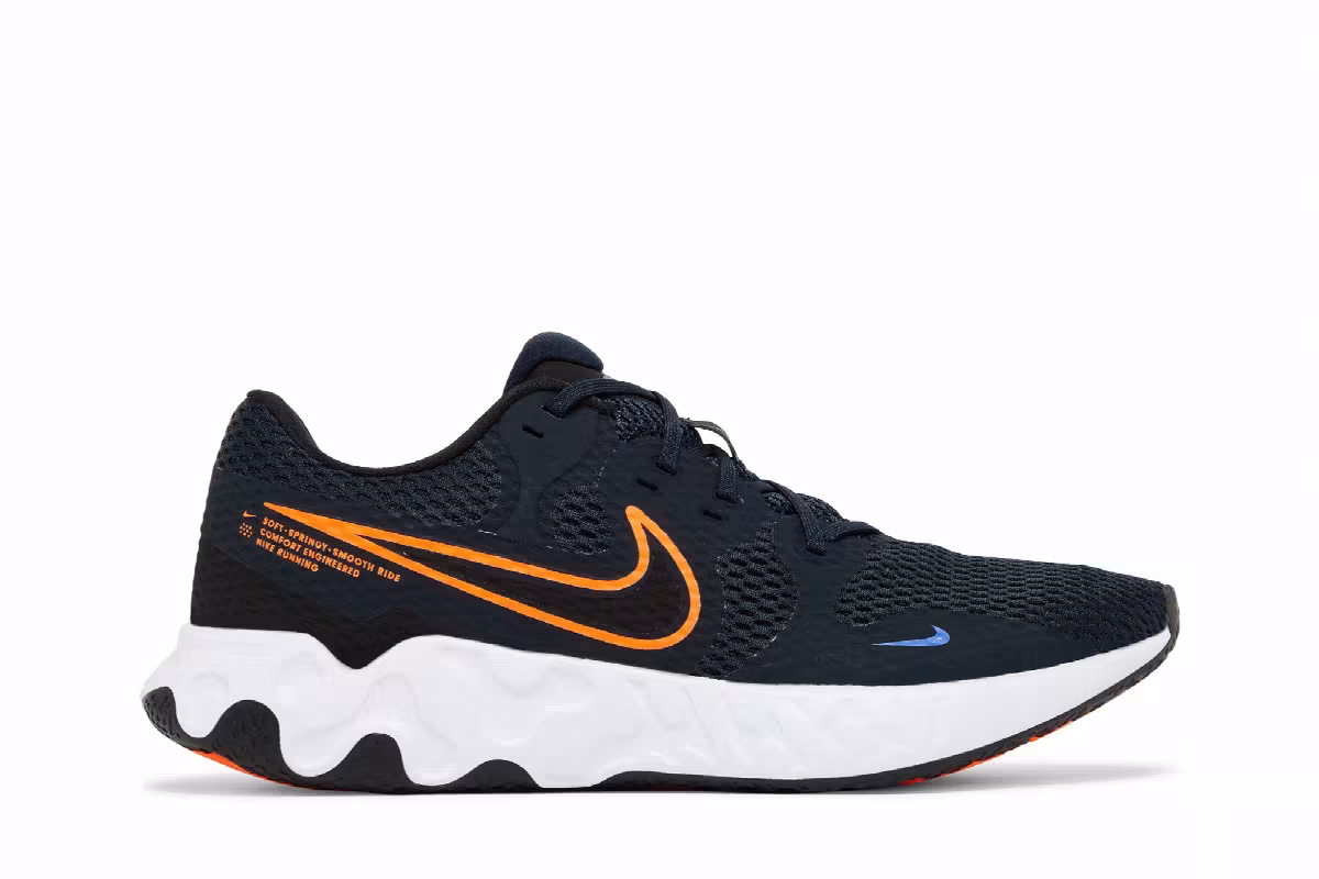 Nike Renew Ride 2 Dark Obsidian Hyper Crimson, view 2