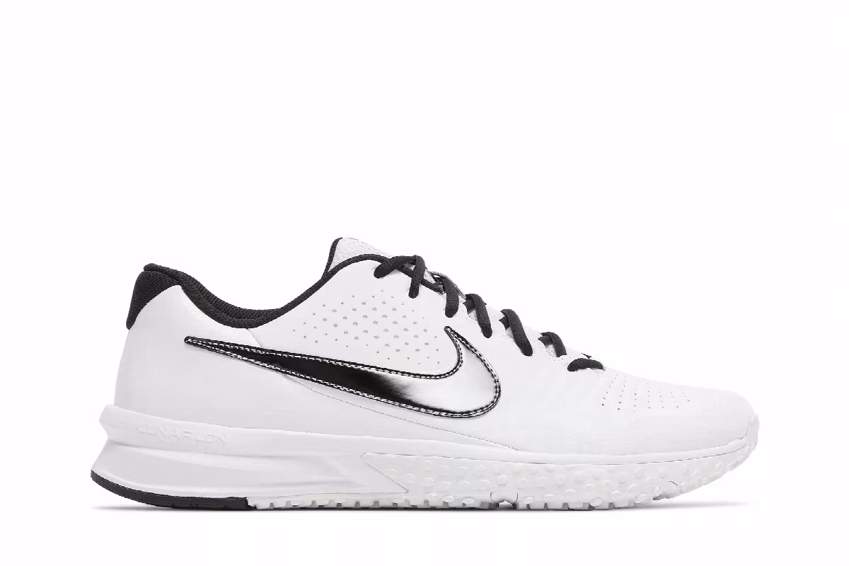 Nike Alpha Huarache Varsity 3 Turf White Black, view 2
