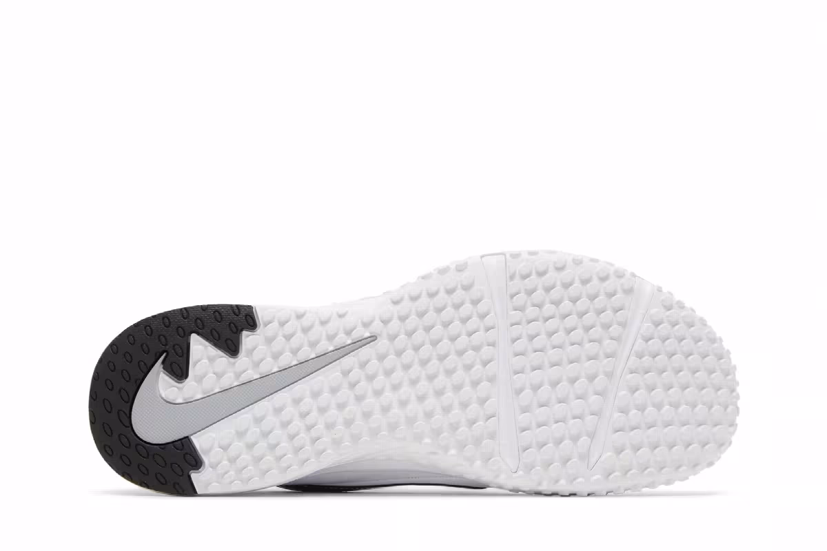 Nike Alpha Huarache Varsity 3 Turf White Black, view 5