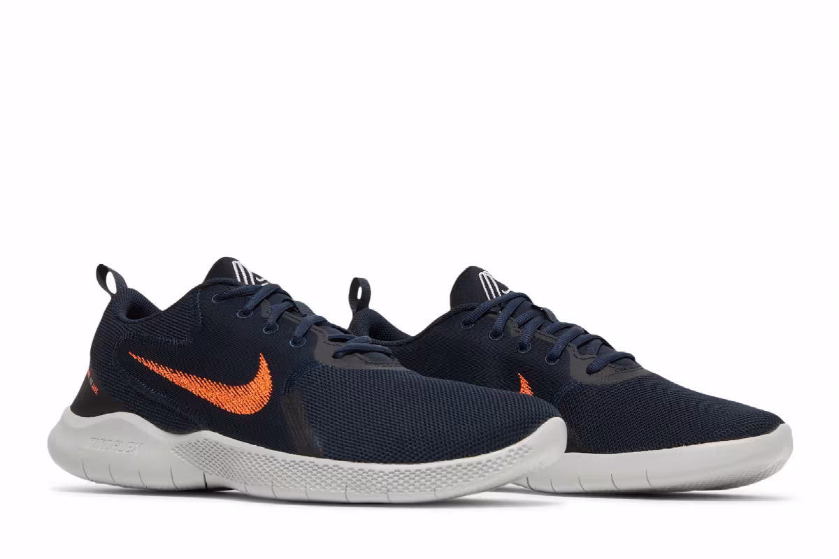 Nike Flex Experience Run 10 Extra Wide Dark Obsidian Hyper Crimson, view 9