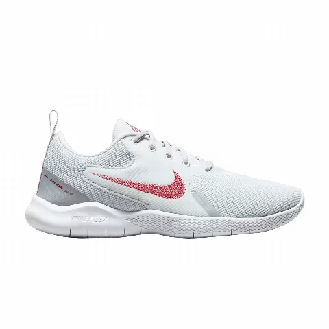 Nike Flex Experience Run 10 Extra Wide 'Platinum Tint Chile Red'