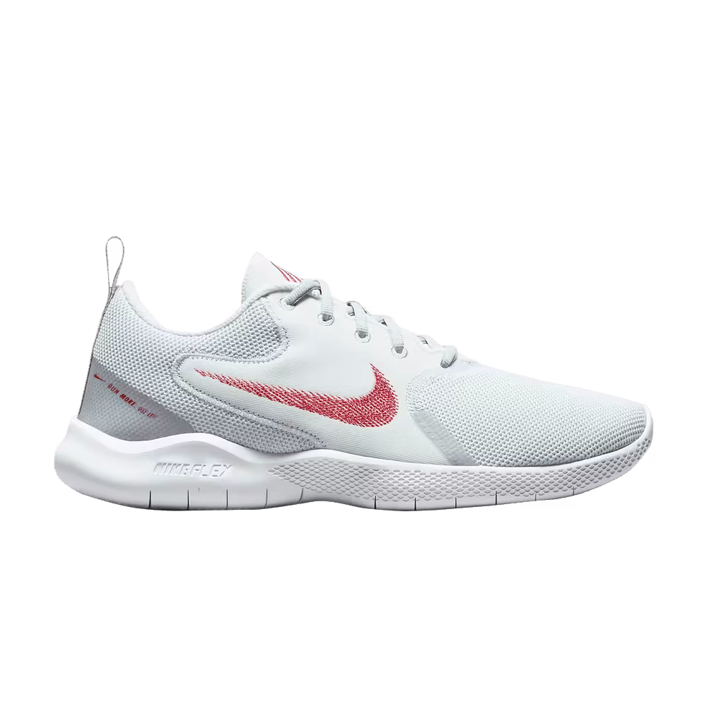 Nike Flex Experience Run 10 Extra Wide Platinum Tint Chile Red
