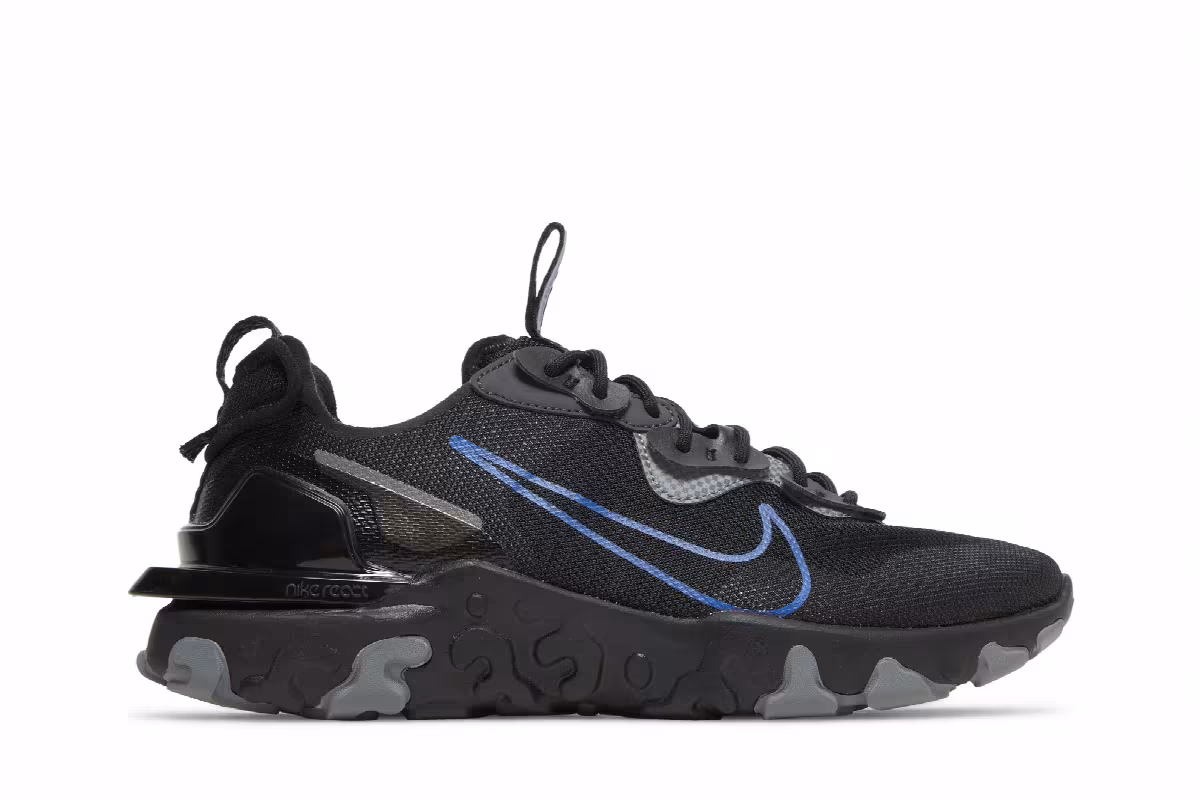 Nike React Vision Black Game Royal, view 2