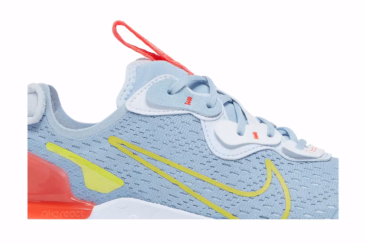 Nike React Vision GS Light Armory Blue Crimson, view 3
