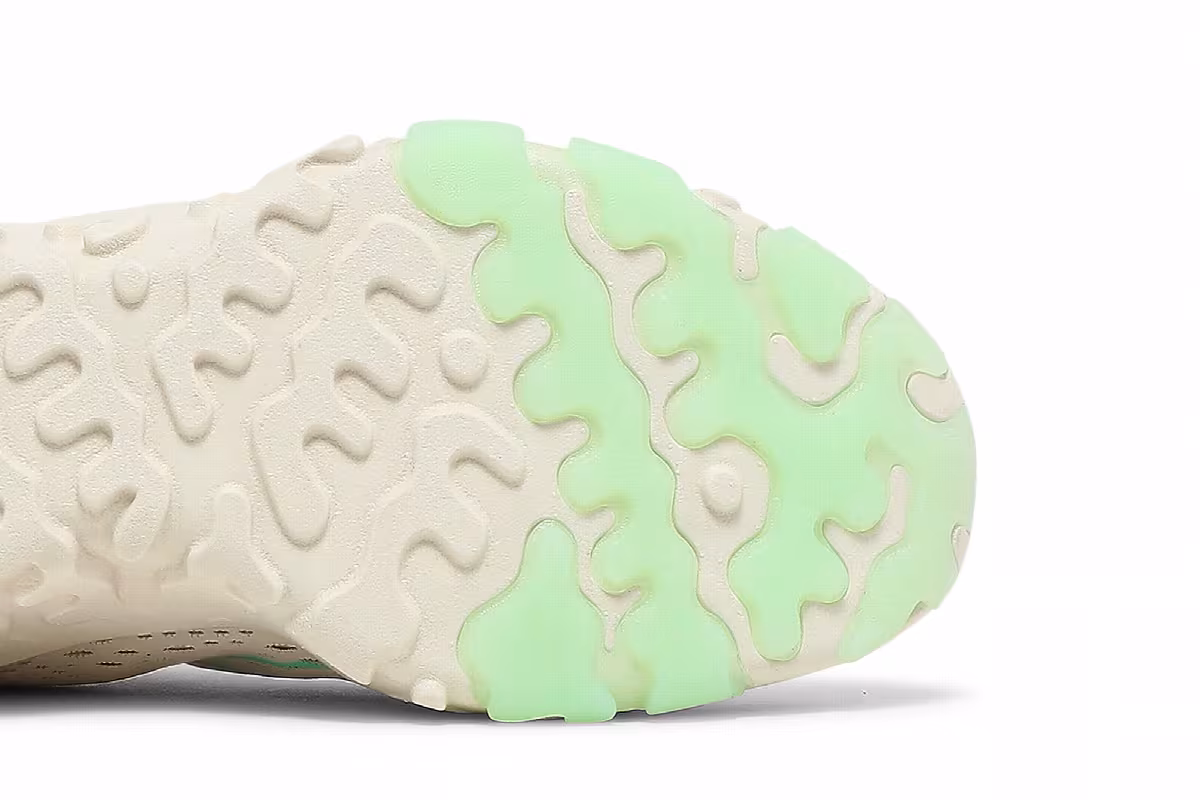 Nike Women's React Vision Pearl White Green Glow, view 6
