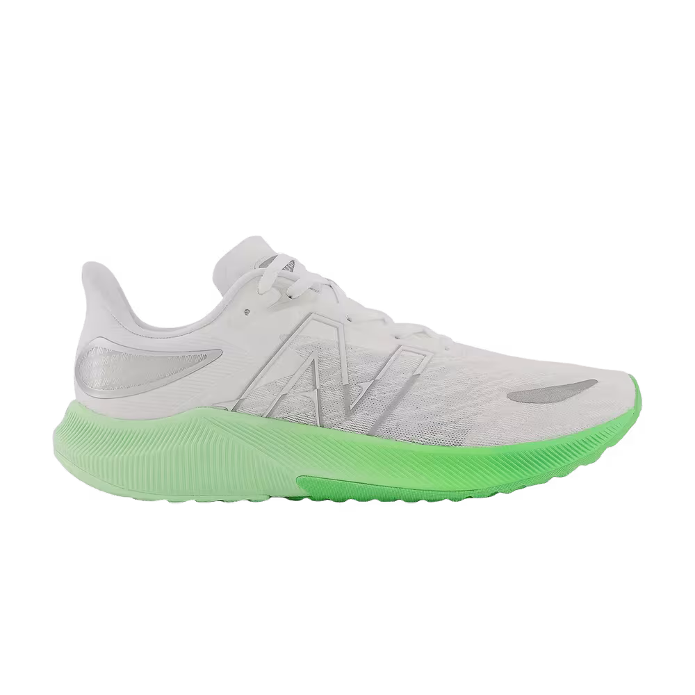 New Balance FuelCell Propel v3 2E Wide White Vibrant Spring Glo
