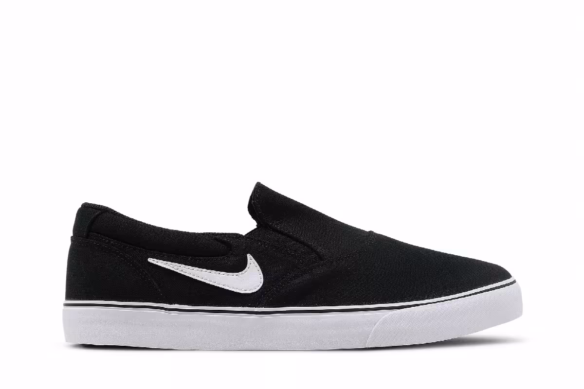 Nike Chron 2 Slip SB Black White, view 2
