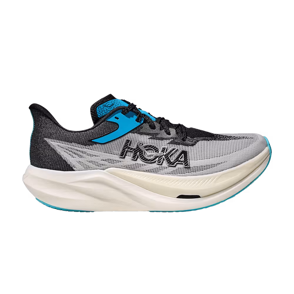 HOKA Rocket X 3 White Black Blue