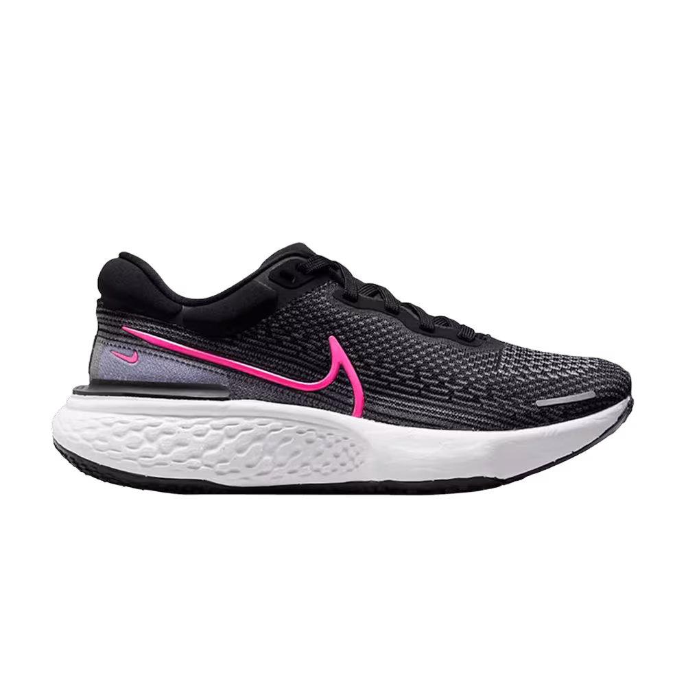 Nike Women's ZoomX Invincible Run Flyknit Black Hyper Pink