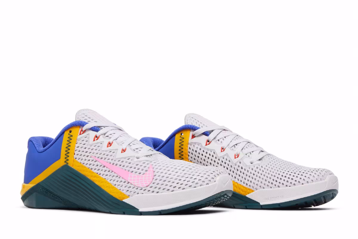 Nike Women's Metcon 6 Vast Grey Dark Atomic Teal, view 9