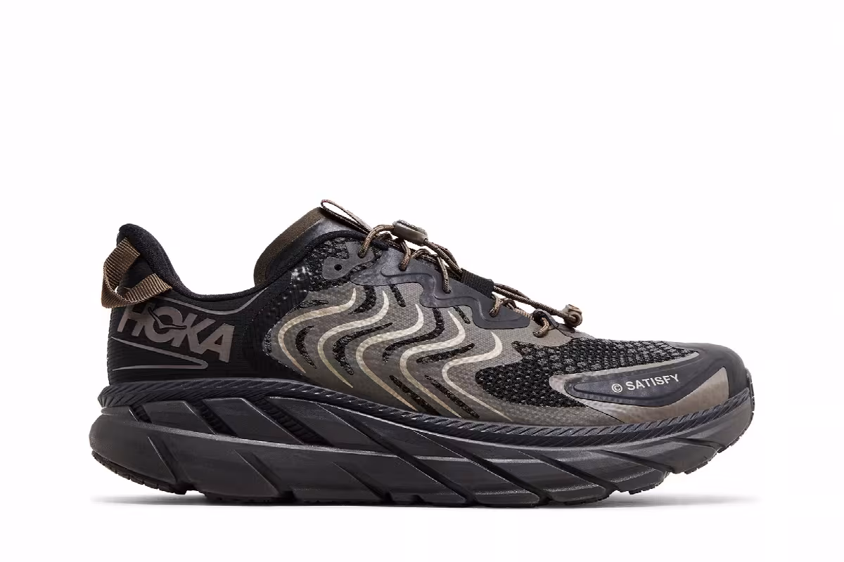 Satisfy x HOKA Clifton LS Forged Iron, view 2