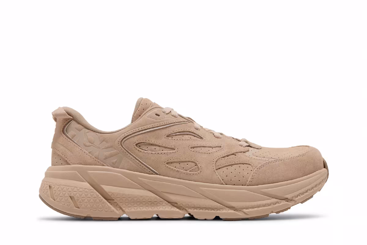 HOKA Clifton L Suede Shifting Sand Dune, view 2