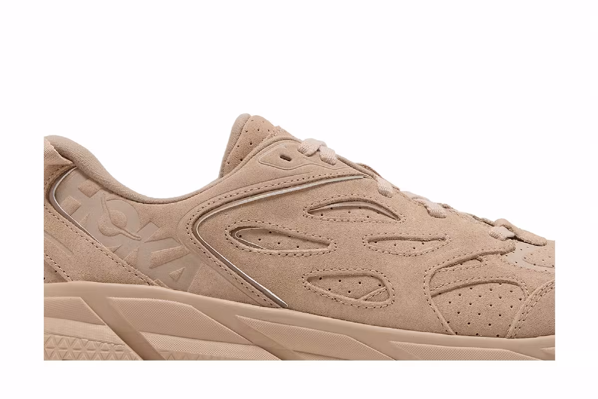 HOKA Clifton L Suede Shifting Sand Dune, view 3