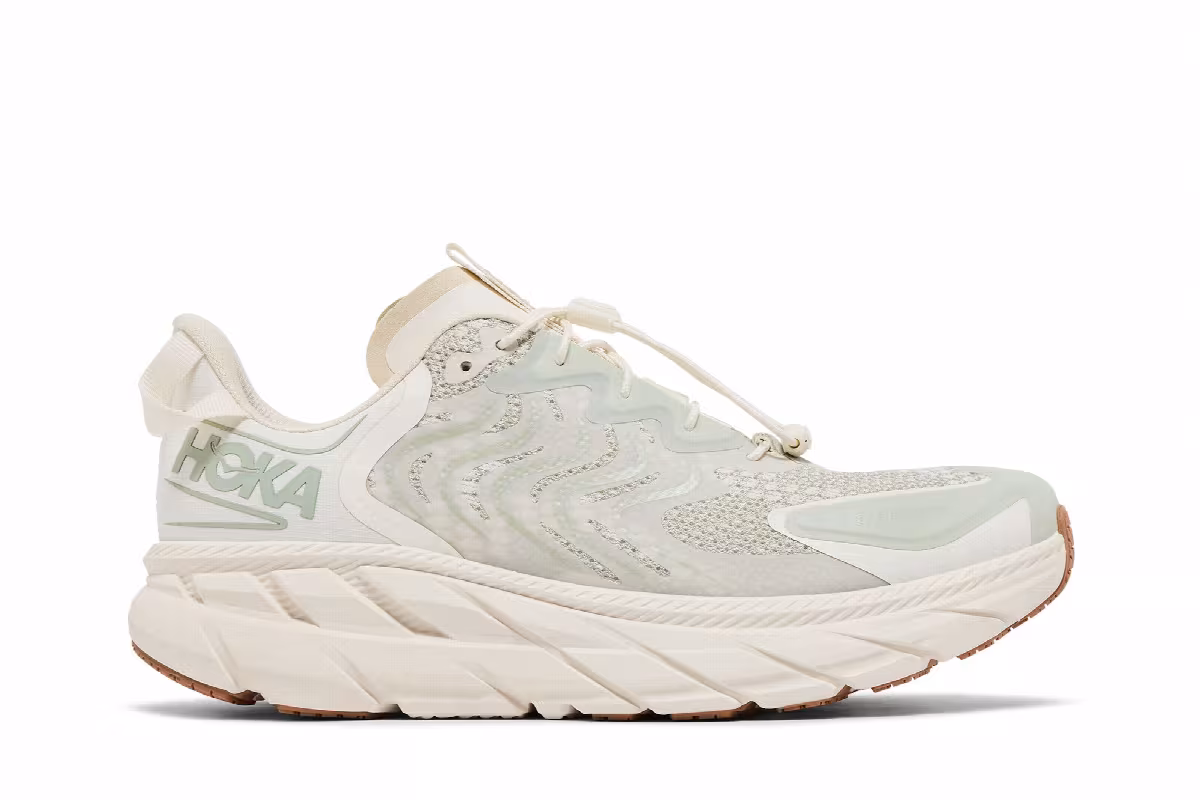 Satisfy x HOKA Clifton LS Celadon Tint, view 2