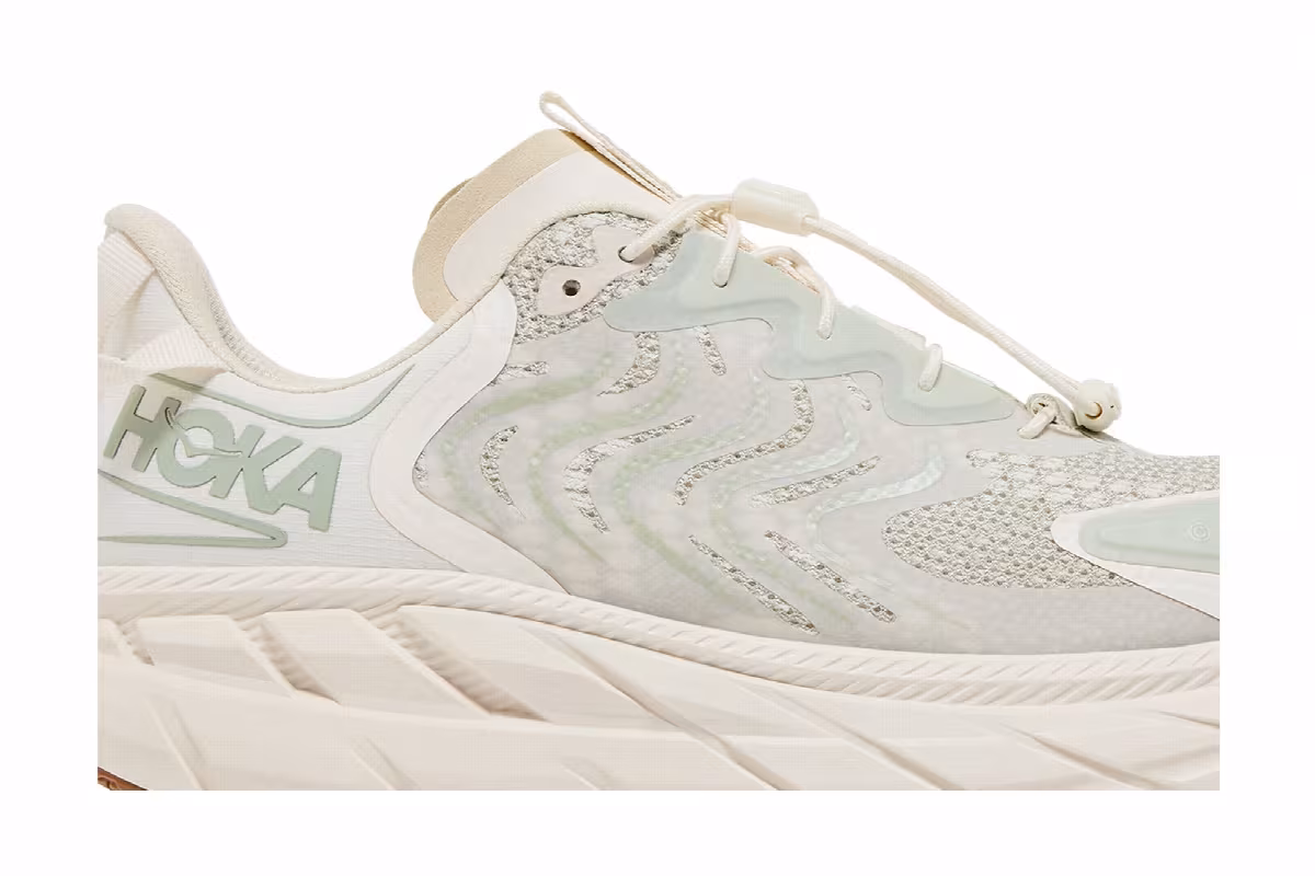 Satisfy x HOKA Clifton LS Celadon Tint, view 3