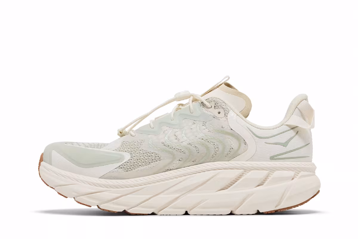 Satisfy x HOKA Clifton LS Celadon Tint, view 4