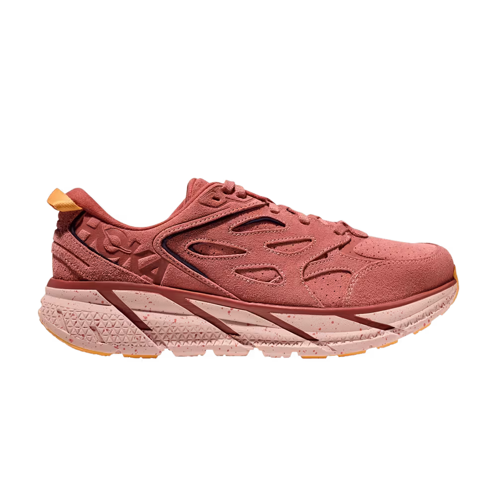 HOKA Clifton L Suede Earthenware Hot Sauce