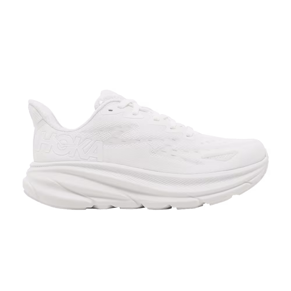 HOKA Women's Clifton 9 Triple White