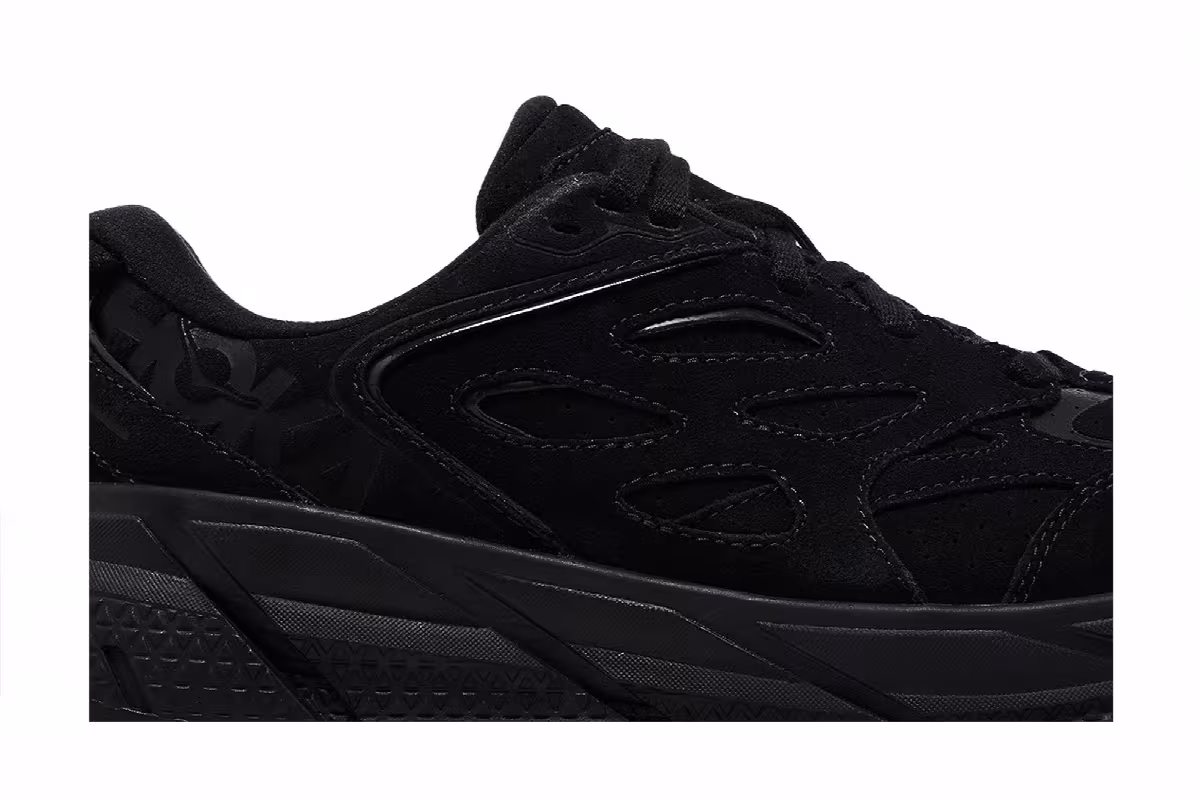 HOKA Clifton L Suede Triple Black, view 3