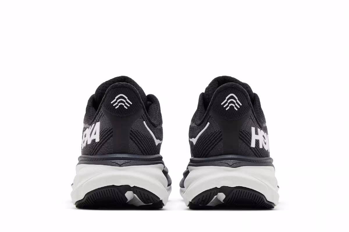 HOKA Women's Clifton 9 Black White, view 7
