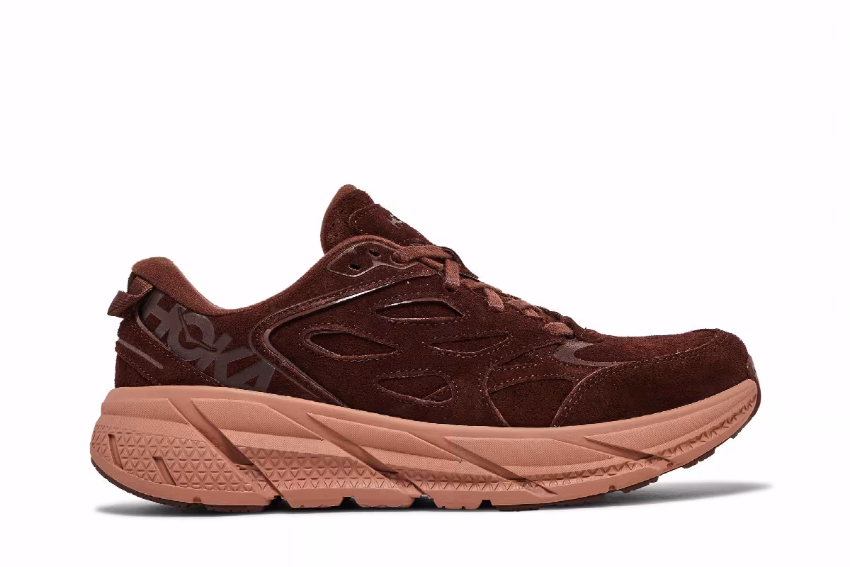 HOKA Clifton L Suede Cappuccino Cork, view 2