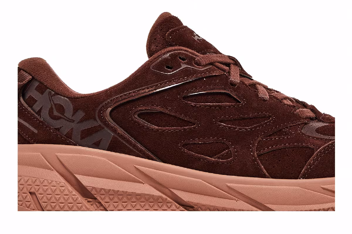 HOKA Clifton L Suede Cappuccino Cork, view 3