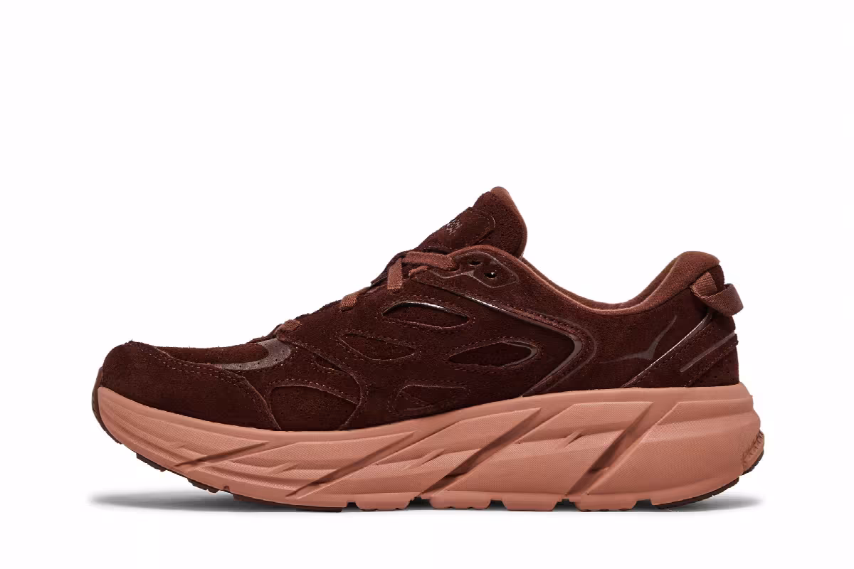 HOKA Clifton L Suede Cappuccino Cork, view 4