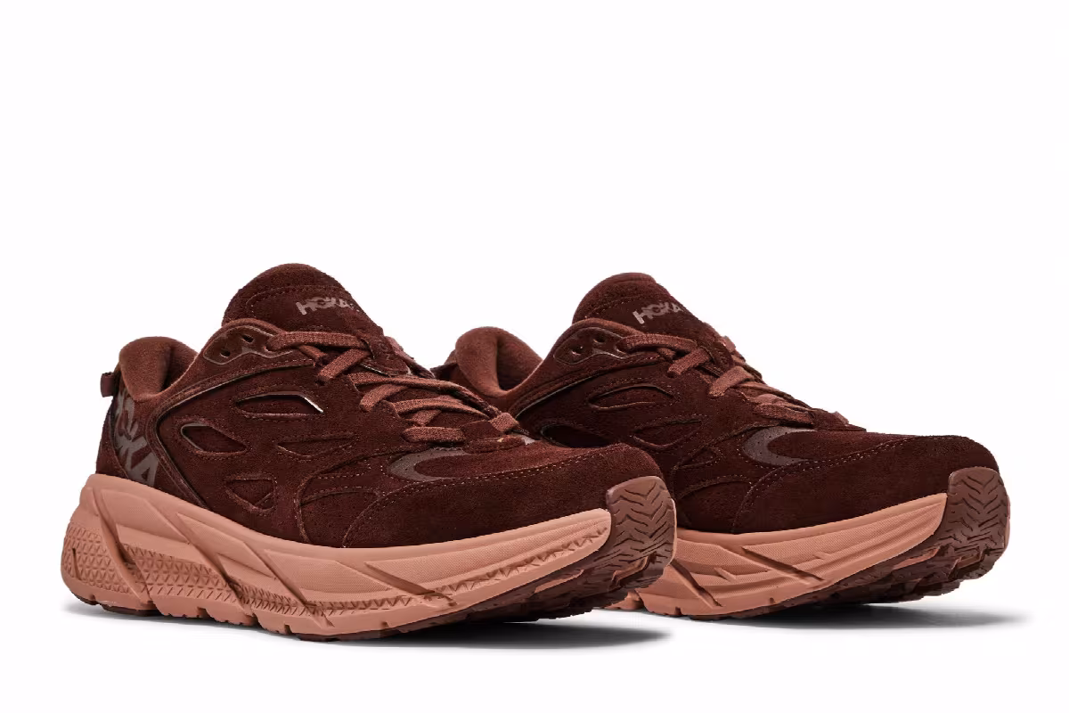 HOKA Clifton L Suede Cappuccino Cork, view 9