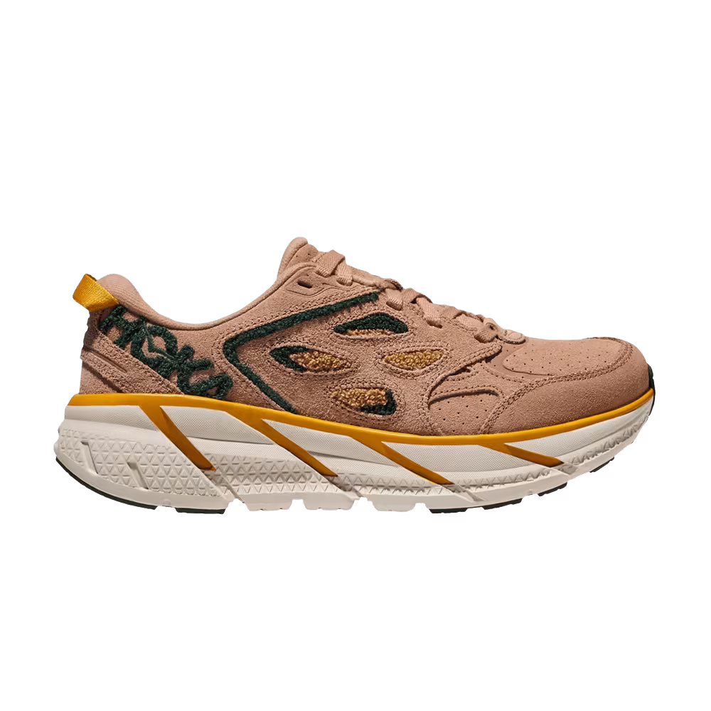 HOKA Clifton L Embroidery Sirocco Mountain View