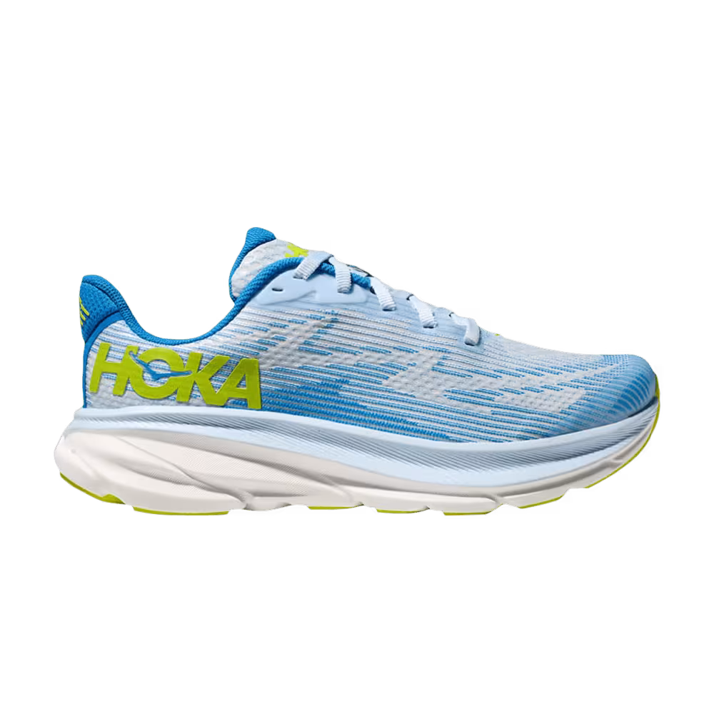 HOKA Clifton 9 Kids Ice Water Evening Primrose