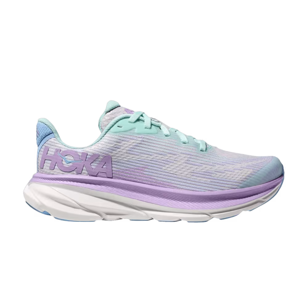 HOKA Clifton 9 Kids Sunlit Ocean Lilac Mist